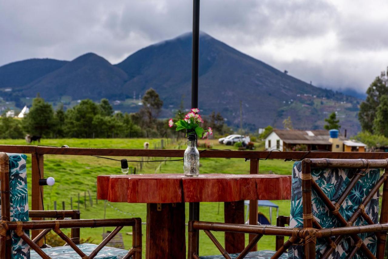 Glamping Claro de Luna Guatavita Exterior foto