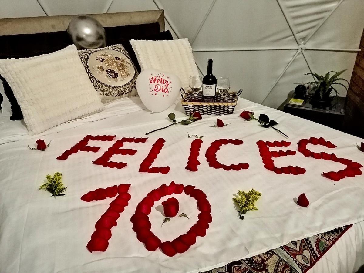 Glamping Claro de Luna Guatavita Exterior foto