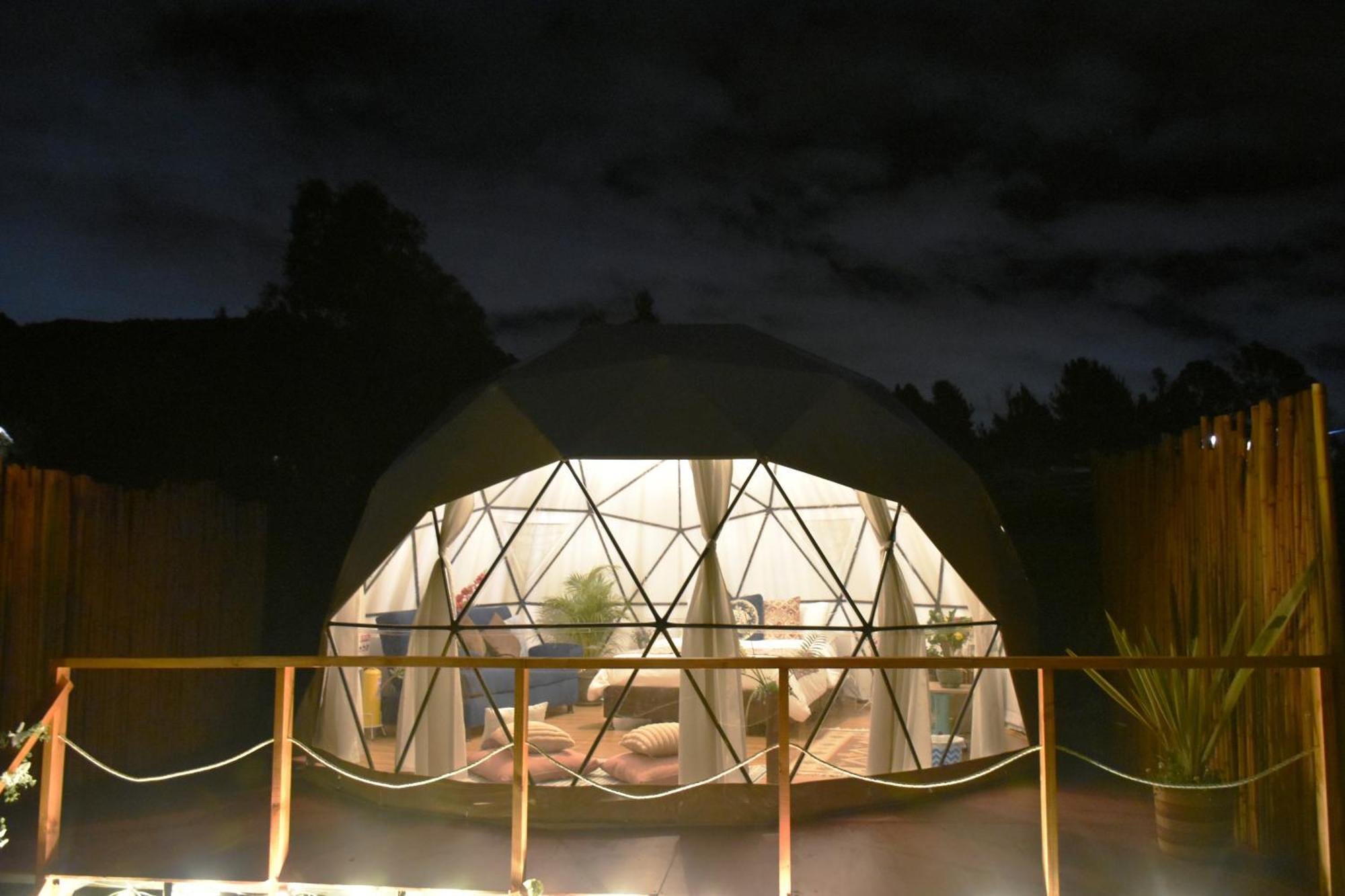 Glamping Claro de Luna Guatavita Exterior foto