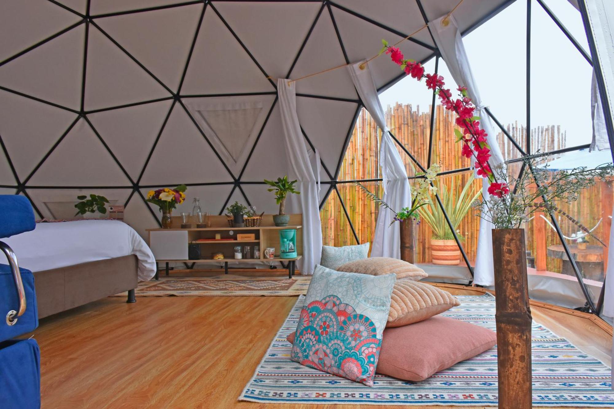 Glamping Claro de Luna Guatavita Exterior foto